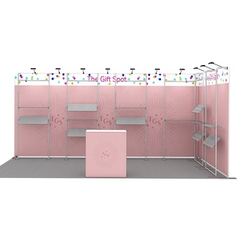 10x20 Tool Free Aluminum Custom Print Quick Setup Exhibition Display Portable Trade Show Booth