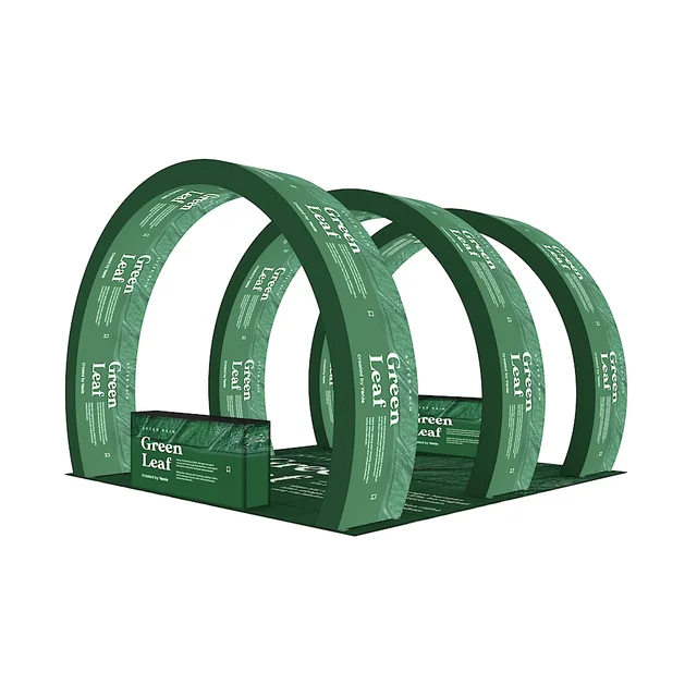 Modern 20x20 Backlit Arch Display Portable Trade Show Equipment Aluminum Exhibition Booth Design